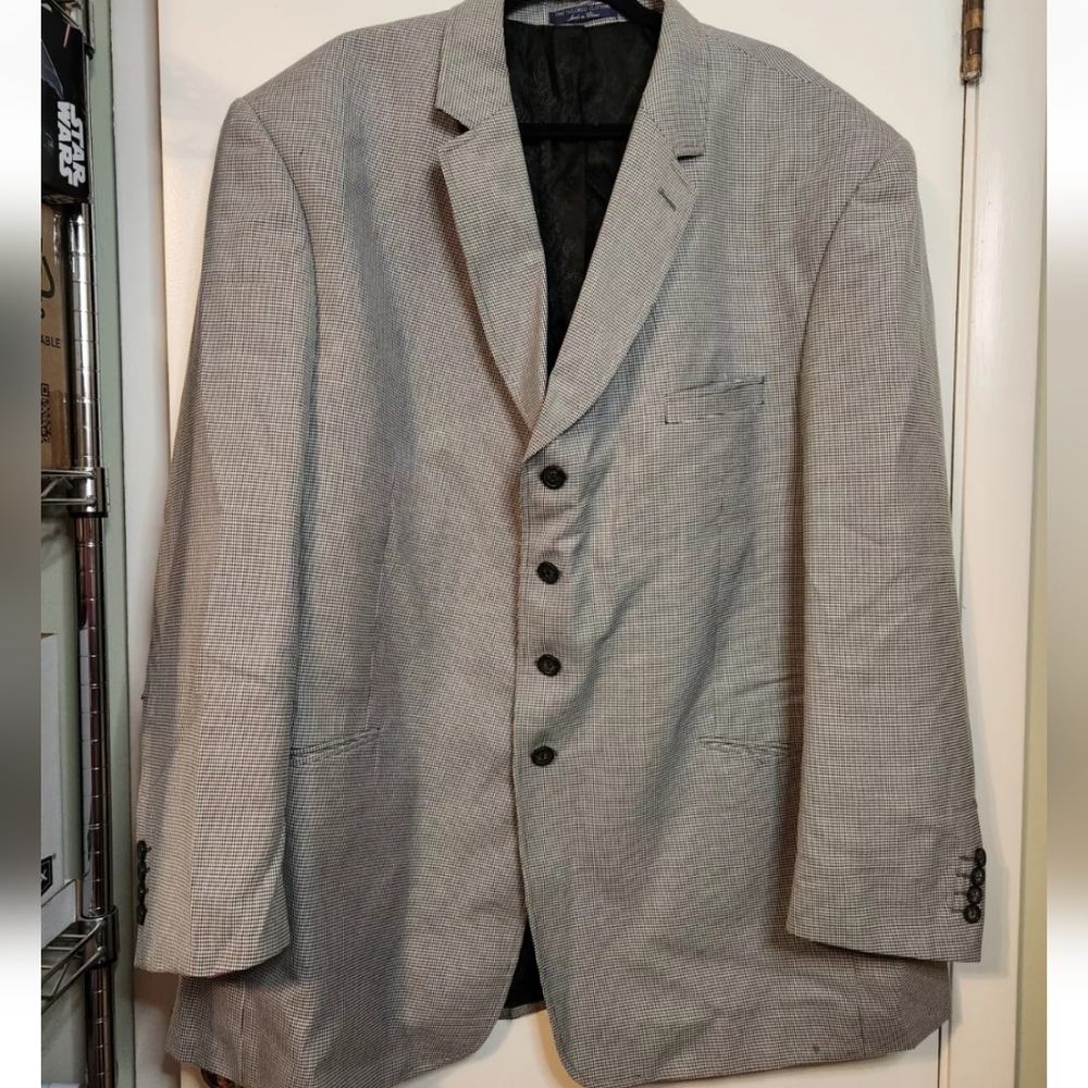 Michael Irvin 88 Suit Mens 52L Houndstooth